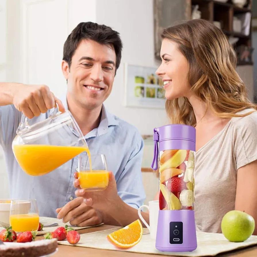 Purple Electric Juicer Blender For Home & Travel - Image 7