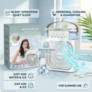 Portable Mini Air Cooler Fan With Humidifier For Summer Use