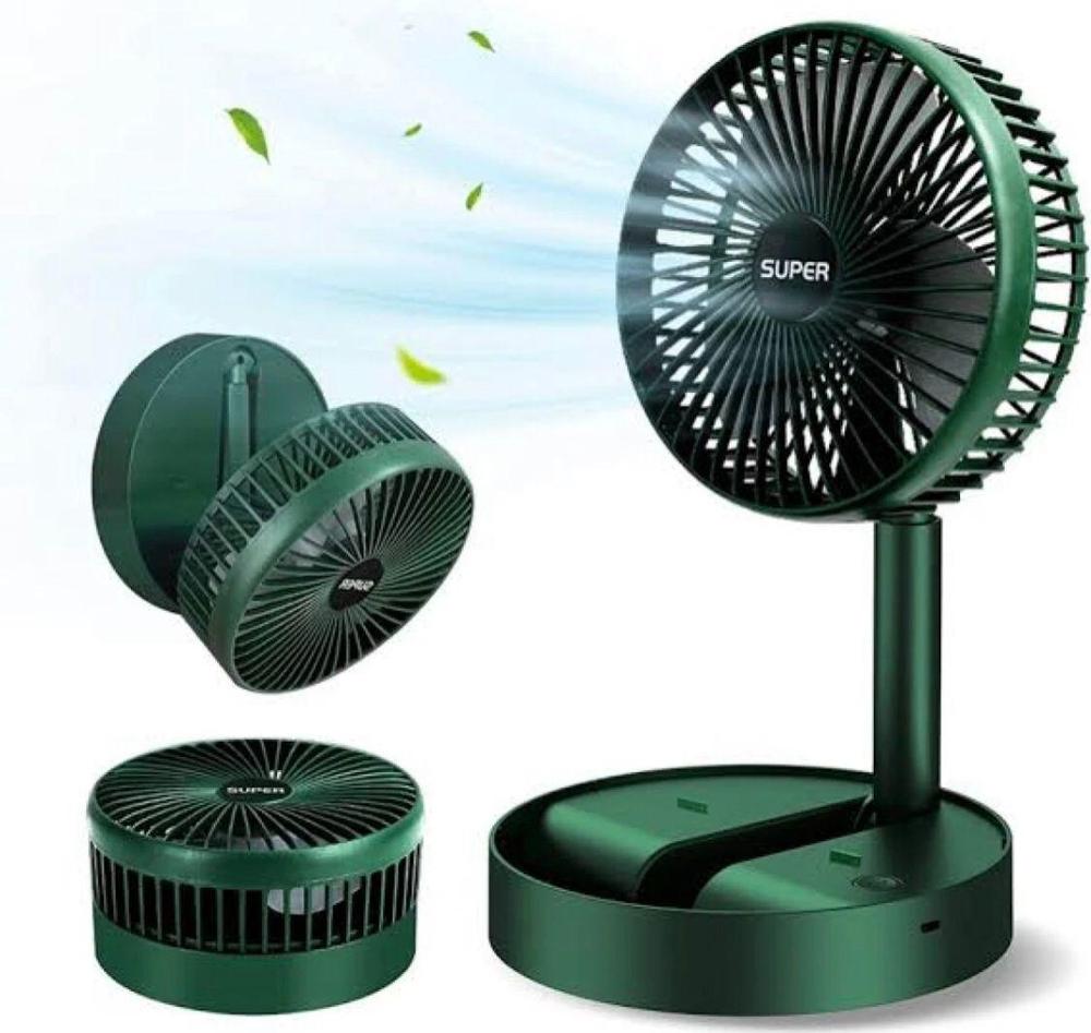 PORTABLE RECHARGEABLE FAN GREEN - Image 8