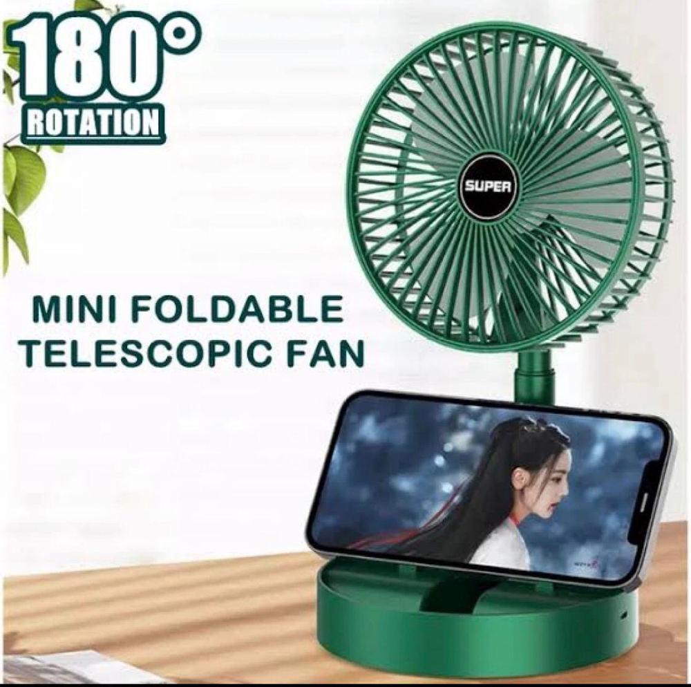 PORTABLE RECHARGEABLE FAN GREEN - Image 7