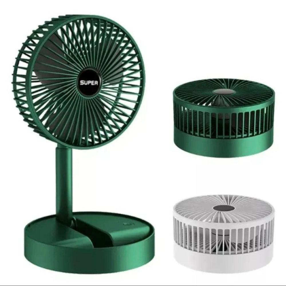 PORTABLE RECHARGEABLE FAN GREEN - Image 4