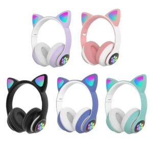 Cat headphones LED multicolour