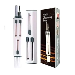 4 in 1 cleaning pen with soft bristle brush