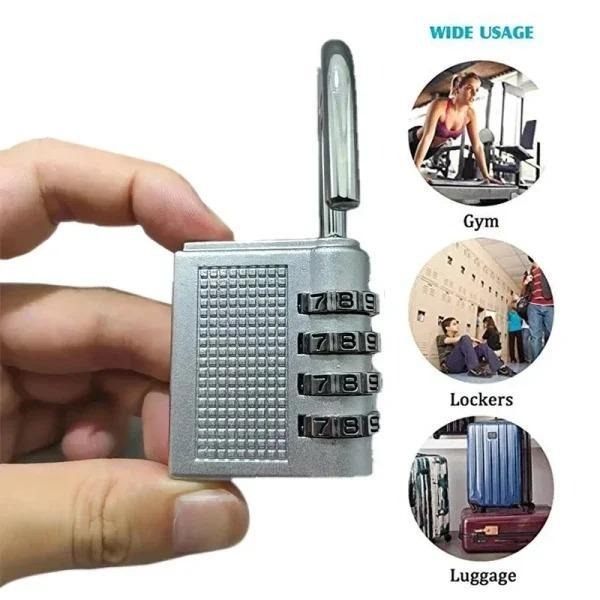 Digital Combination Lock 40mm Zinc Alloy Black - Image 3