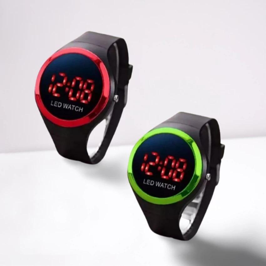 LED Watch For Boys Girls Black Silicone Casual Sports - Image 3