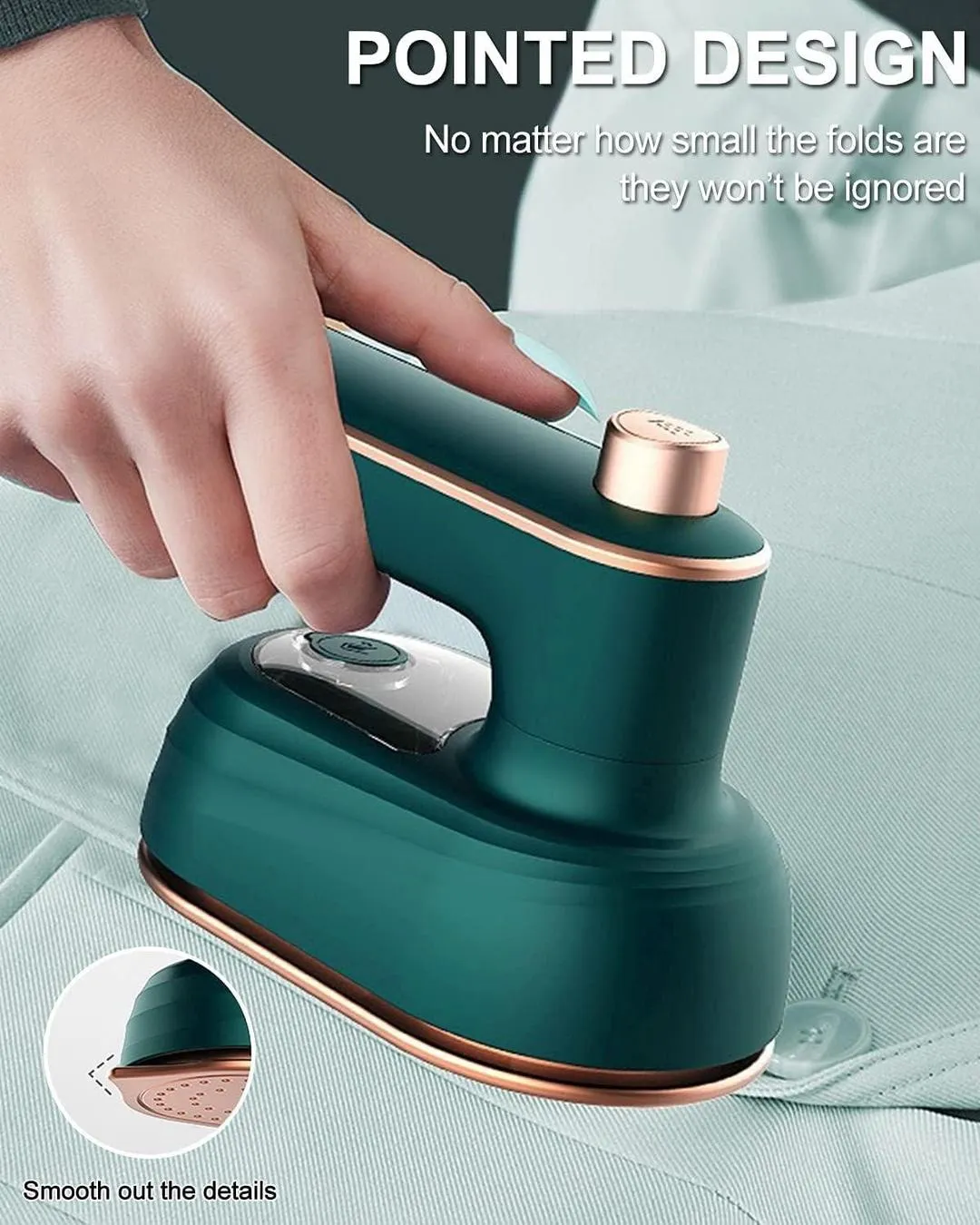 Green Steam Iron For Quick Wrinkles Remover - Image 4