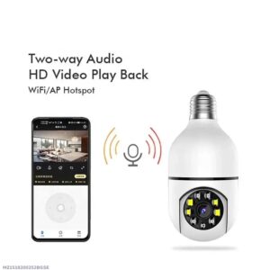 Premium Hd Security Camera With Two Way Audio White ABS Plastic Long Range WiFi