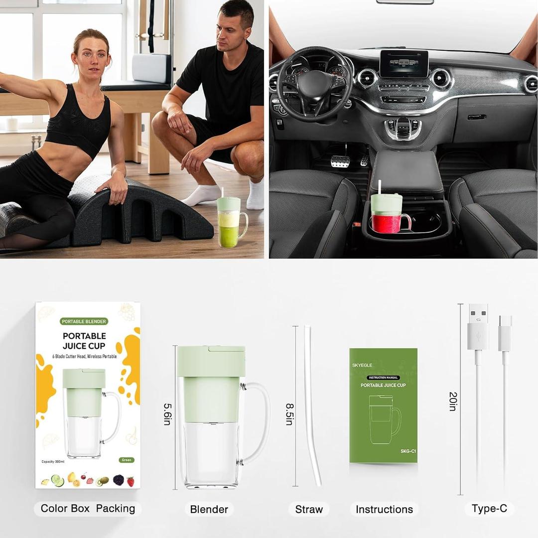 Electric Juice Cup Mint Green 50ml Fast Charging - Image 2