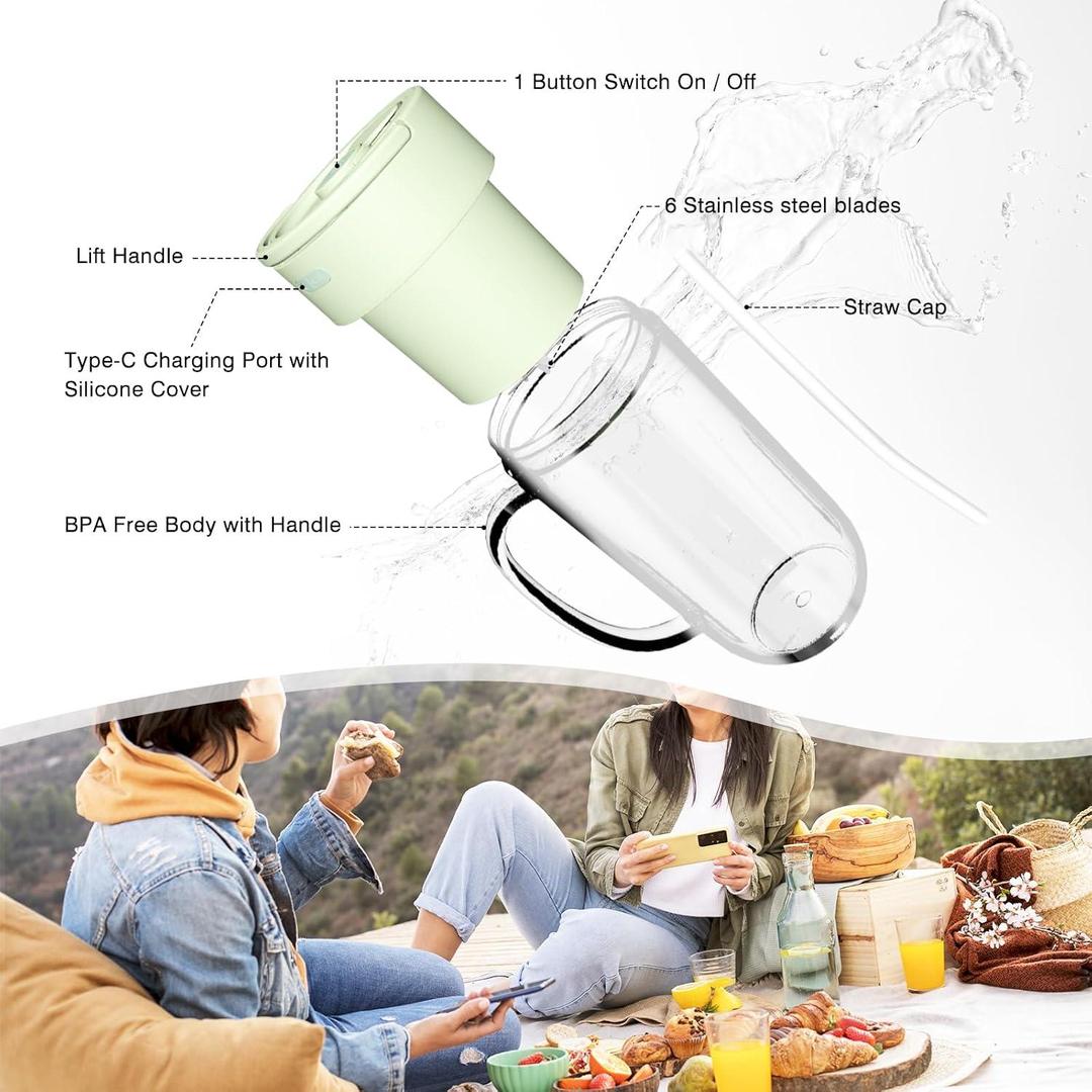 Electric Juice Cup Mint Green 50ml Fast Charging - Image 3