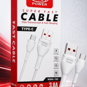 WMA POWER Super Fast Type-C Cable (WMA-100) – 3.8A Fast Charging