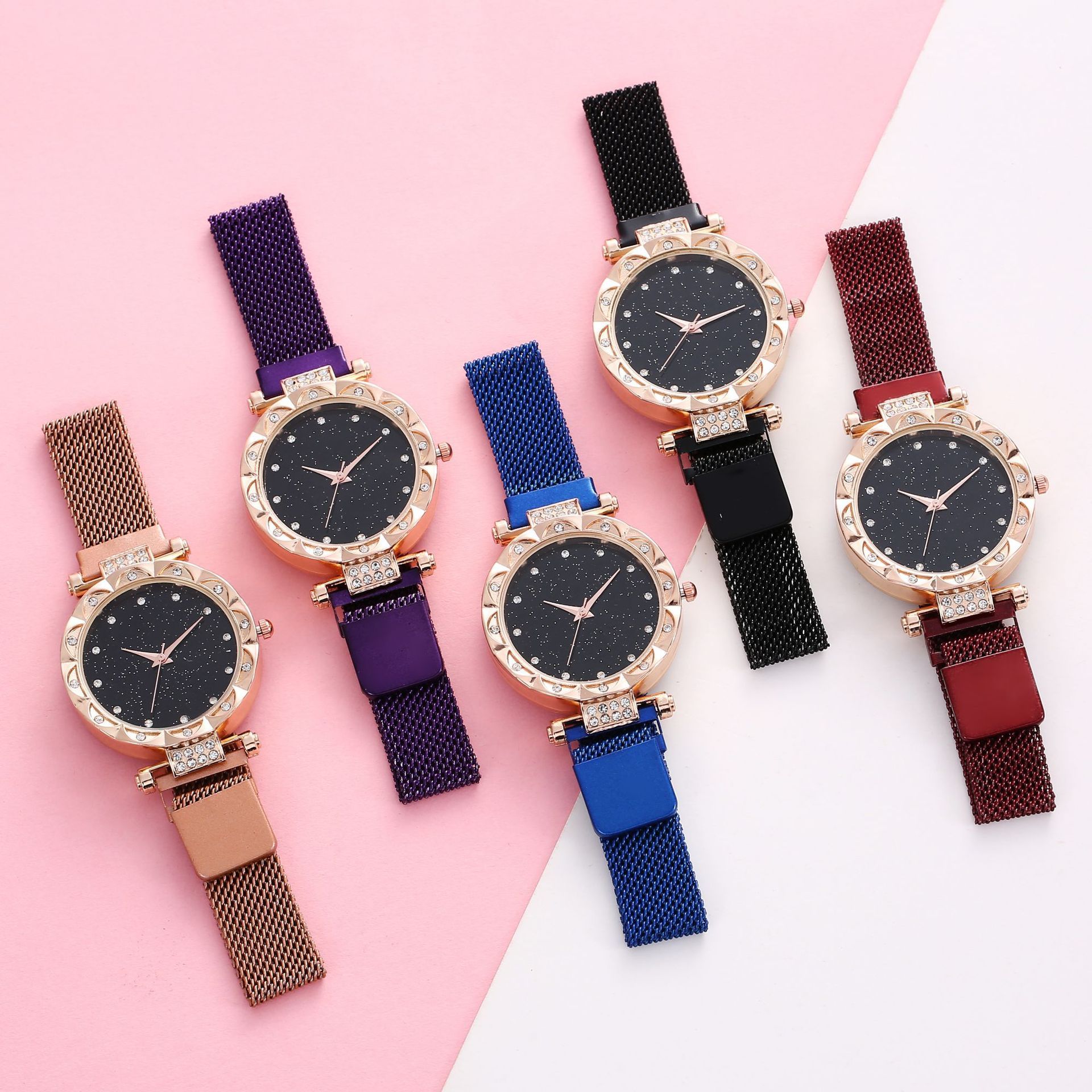 Magnetic Strap Set Womens Quartz Wristwatch - Image 8
