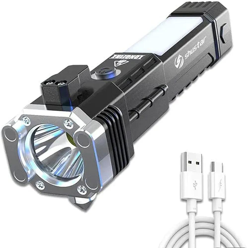 Rechargeable Torch 3w Black ABS - Image 5