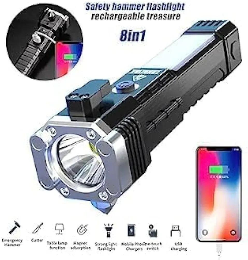 Rechargeable Torch 3w Black ABS - Image 3