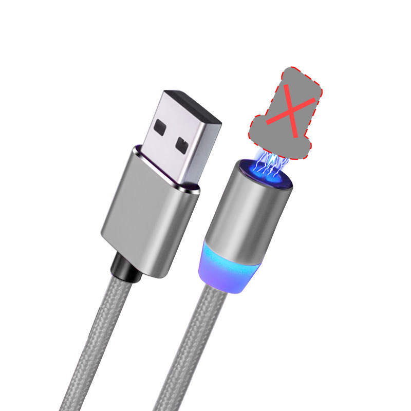 Magnetic Data Cable, Fast Charging, Flash Charging Tip, Car Charging Cable, Three In One - Image 4