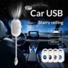 Starry Night Light Projector - Bedroom Ambiance Galaxy Star Projection Lamp for Romantic Ceiling Decor