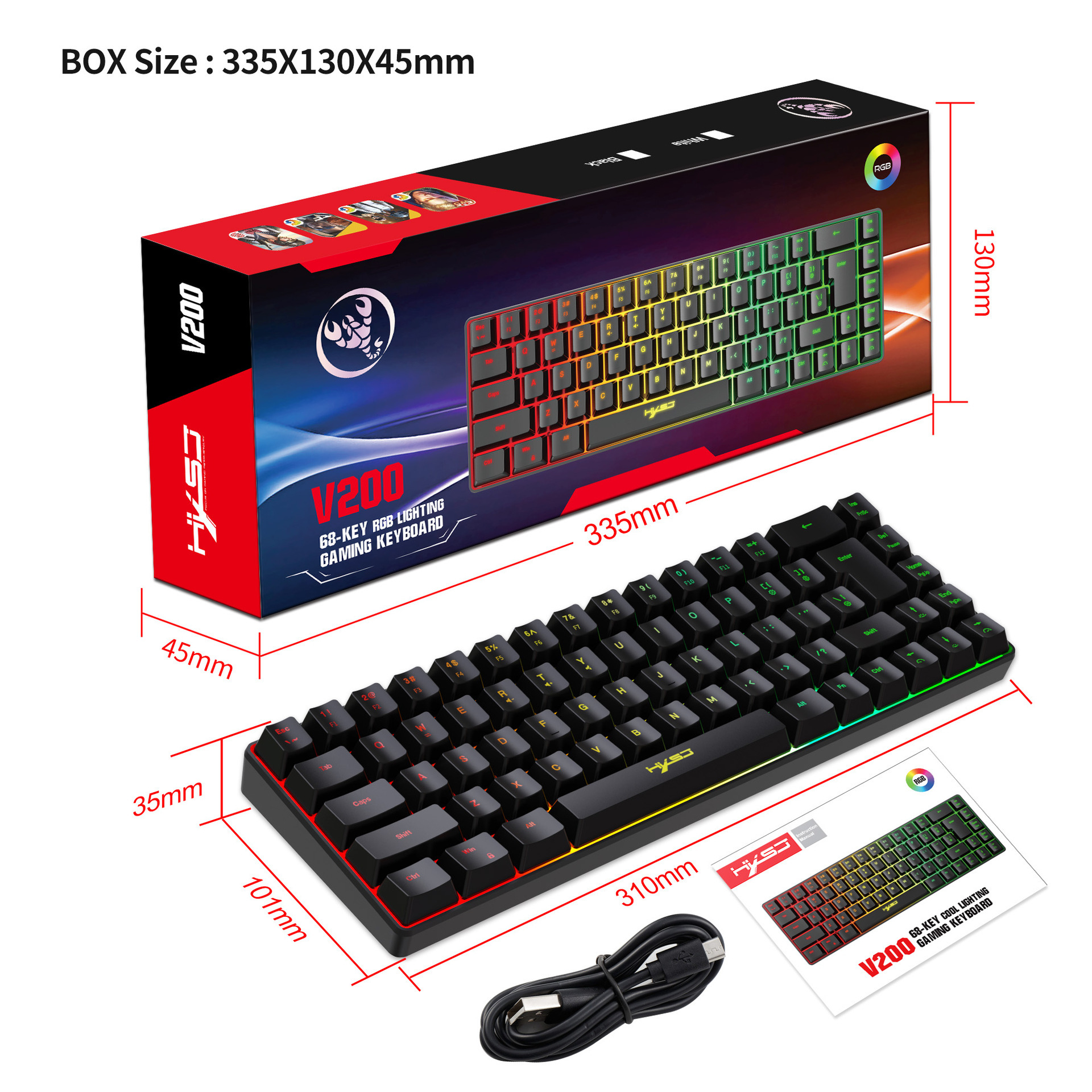 Mechanical Feeling Membrane Gaming Keyboard - Image 6