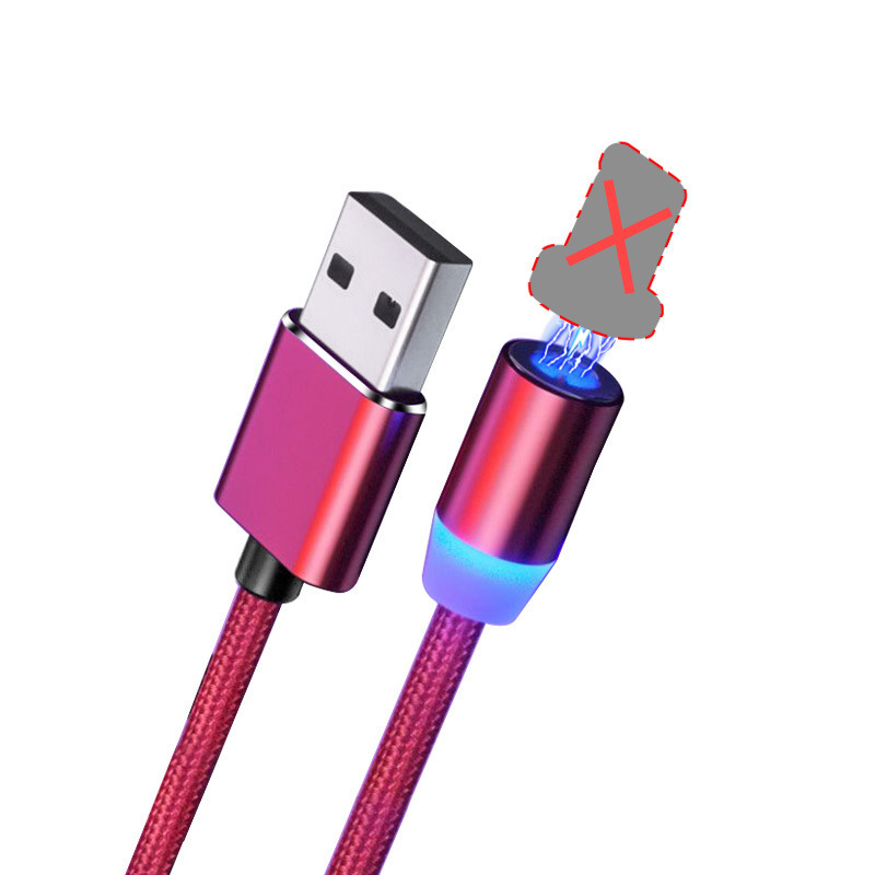 Magnetic Data Cable, Fast Charging, Flash Charging Tip, Car Charging Cable, Three In One - Image 3