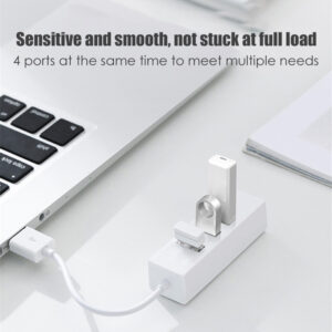 Small Row Plug Usb Hub Usb Splitter Mini Small Four-port Usb 2.0 Hub