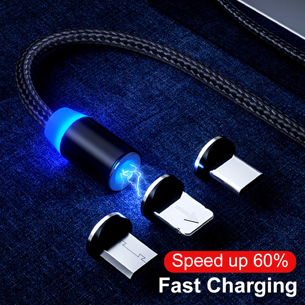 Magnetic Data Cable, Fast Charging, Flash Charging Tip, Car Charging Cable, Three In One - Image 6