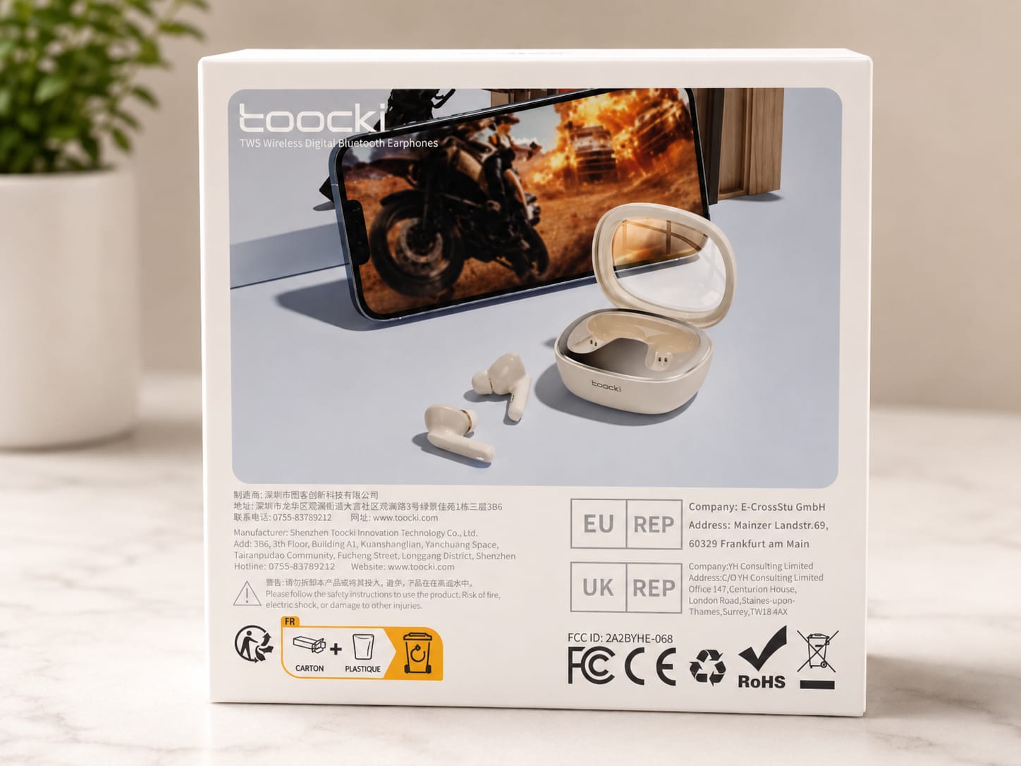 Toocki TWS Wireless Digital Bluetooth Earbuds - Image 5