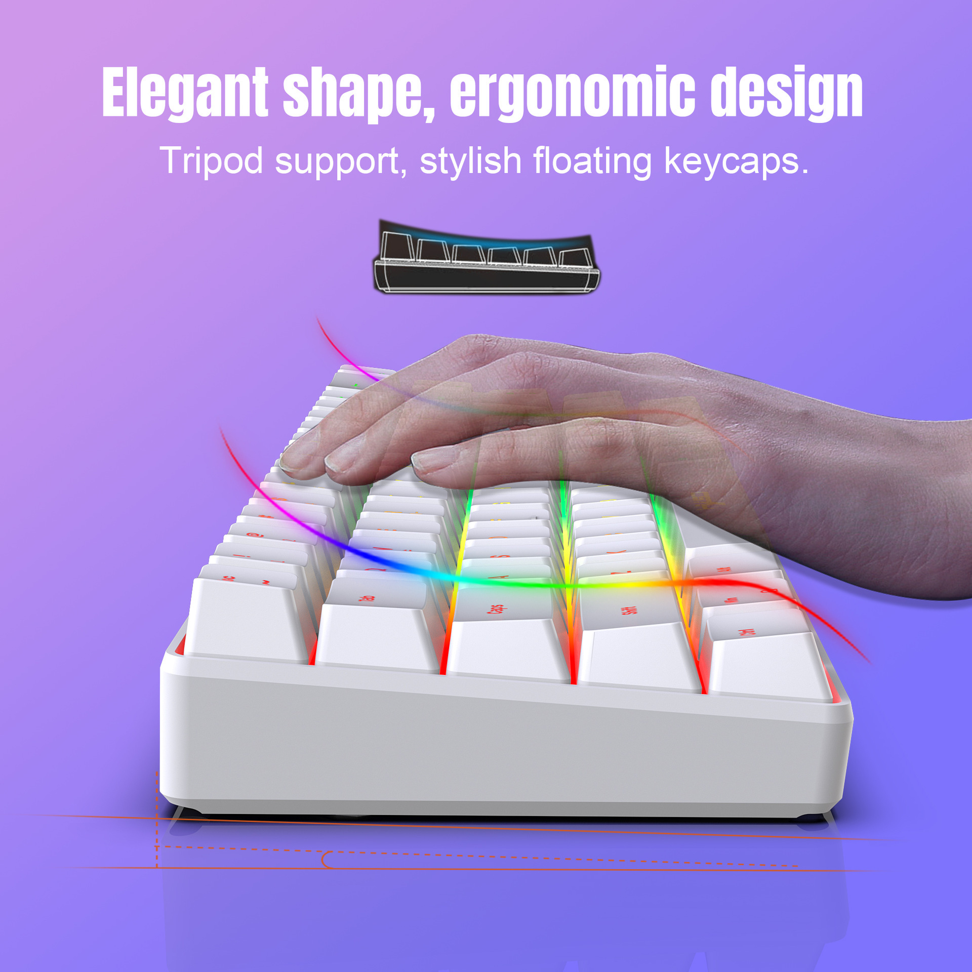 Mechanical Feeling Membrane Gaming Keyboard - Image 4