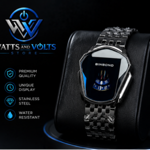 Chic men's Square Dial Watch With Chain Scrap