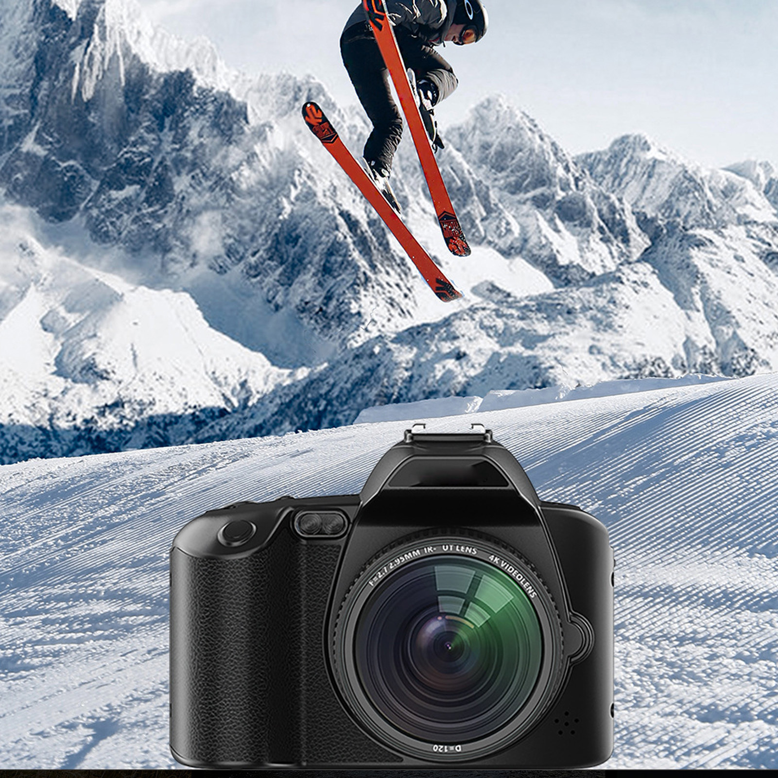 Digital Camera 3 Inch IPS Screen 4K 64MP 16x Digital Zoom Night Vision Wireless Dual Cameras Camcorder With Memory Card 32G - Image 9