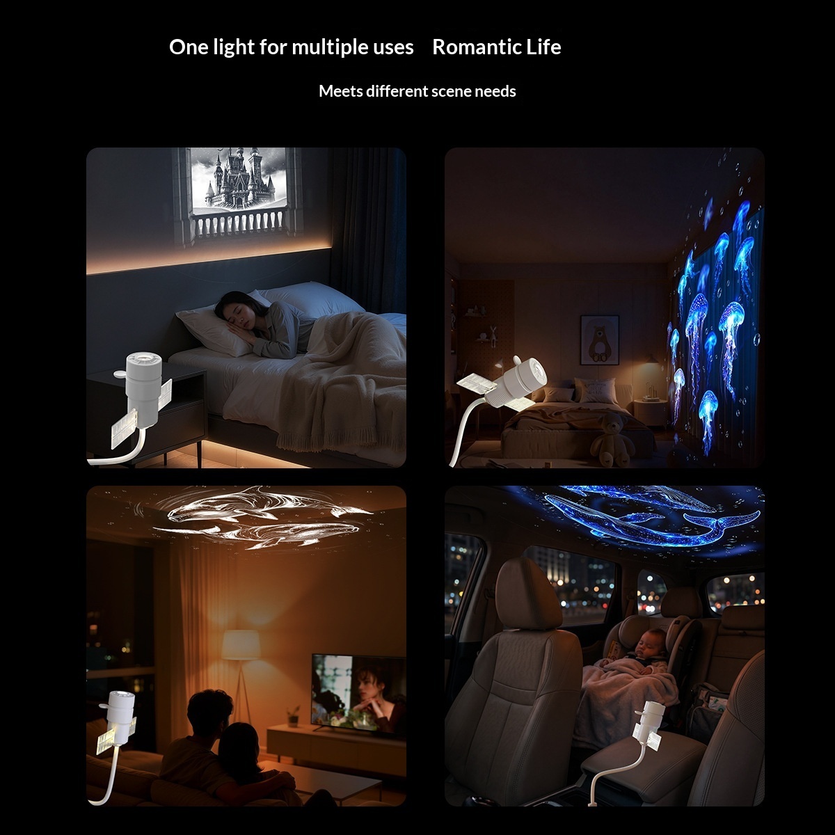 USB Projection Lamp Corporate Gift For Children Dual-mode Starry-sky Projector Night Light - Image 4