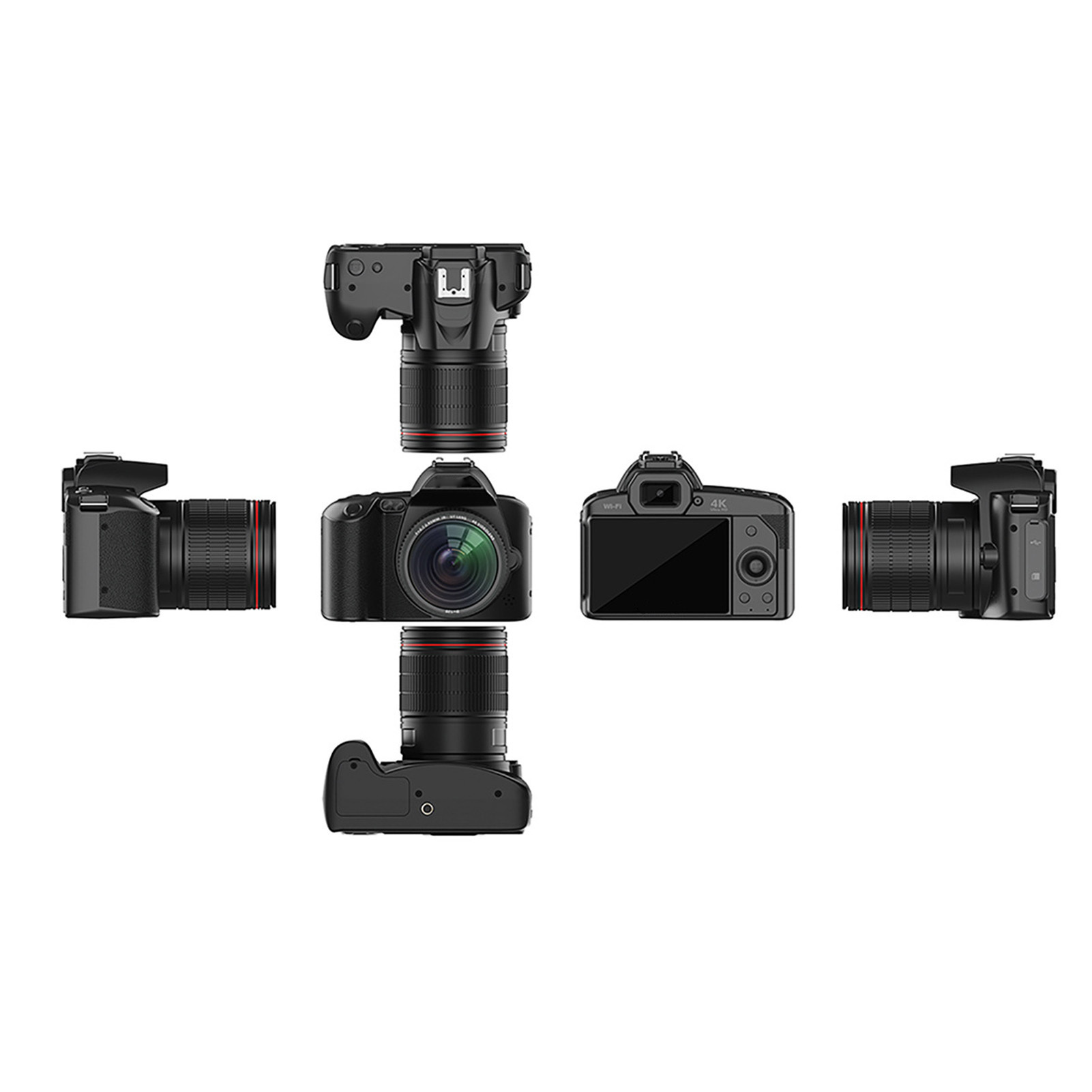 Digital Camera 3 Inch IPS Screen 4K 64MP 16x Digital Zoom Night Vision Wireless Dual Cameras Camcorder With Memory Card 32G - Image 3