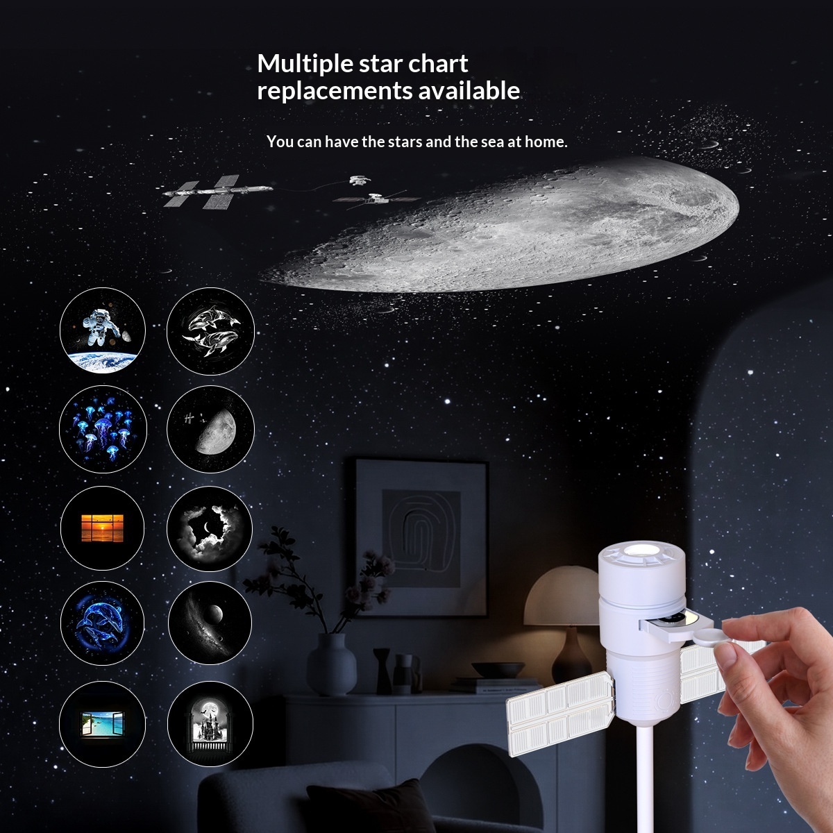 USB Projection Lamp Corporate Gift For Children Dual-mode Starry-sky Projector Night Light - Image 9