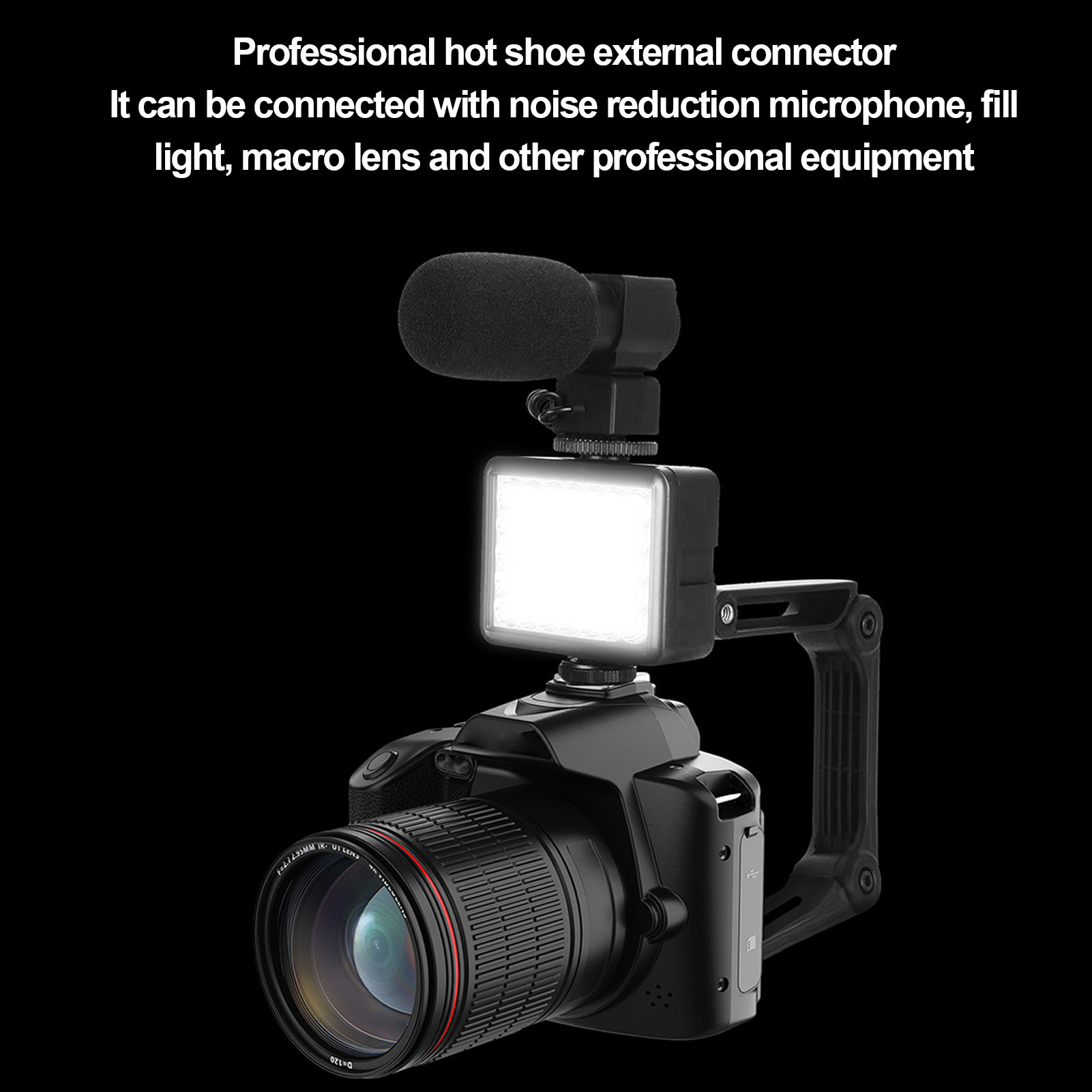 Digital Camera 3 Inch IPS Screen 4K 64MP 16x Digital Zoom Night Vision Wireless Dual Cameras Camcorder With Memory Card 32G - Image 7